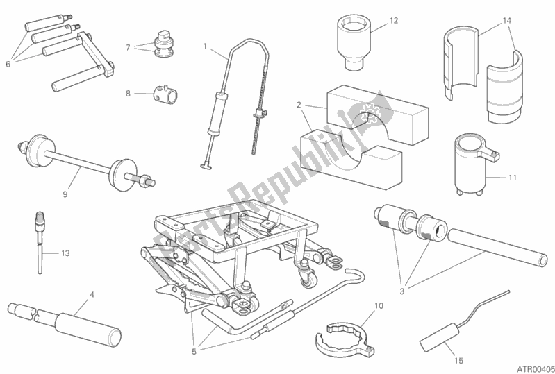 All parts for the 01b - Workshop Service Tools of the Ducati Multistrada 950 S Touring USA 2020